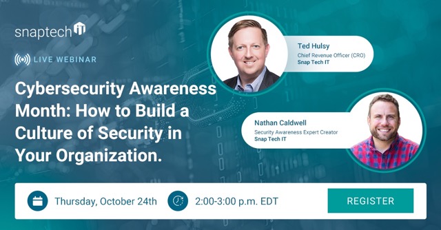 Cybersecurity Awareness Month: Webinar How to Build a Culture of Security in Your Organization