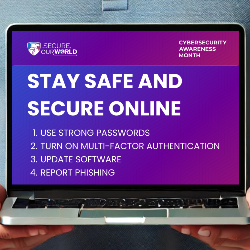 CISA.gov recommends four easy ways to stay safe online